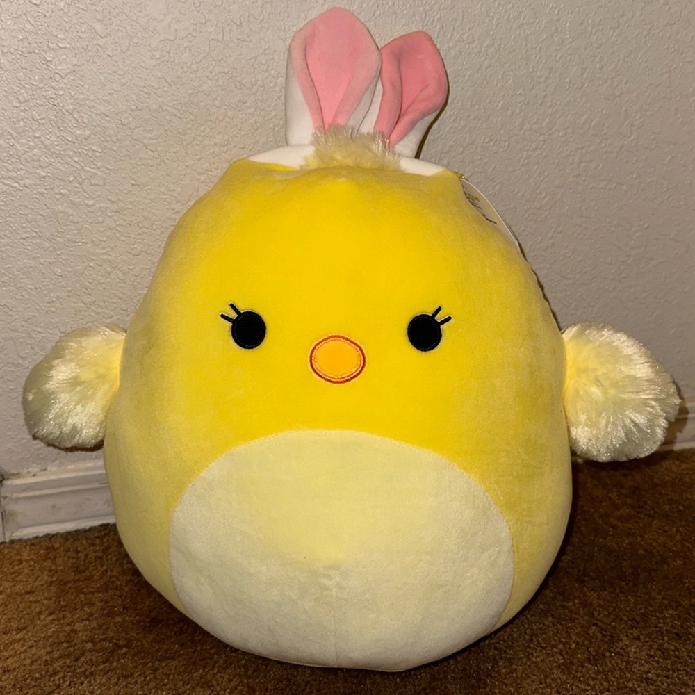Aimee the Easter Chick with Bunny Ears Squishmallow 12” NWT
